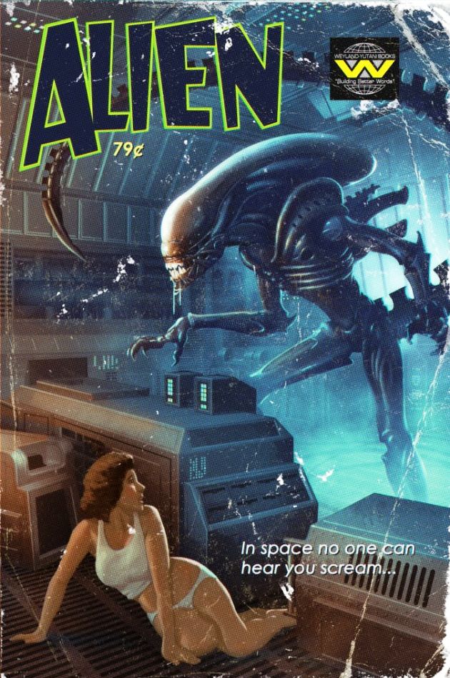 Aliens Pulp Comic