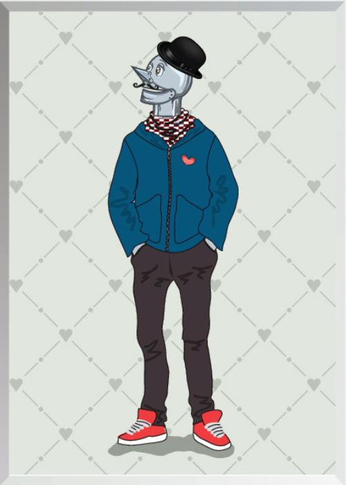 Wizard of Oz Characters as Hipsters Tinman
