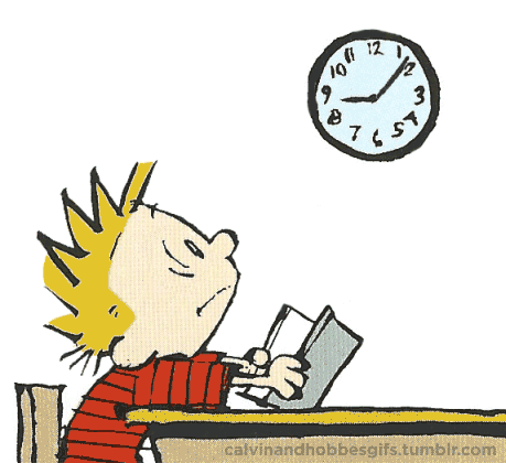 Calvin and Hobbes School Clock