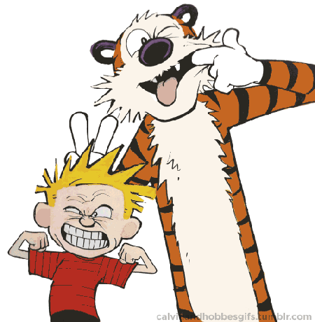Calvin and Hobbes Photograph