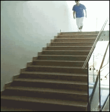 Going Downstairs Boss GIF