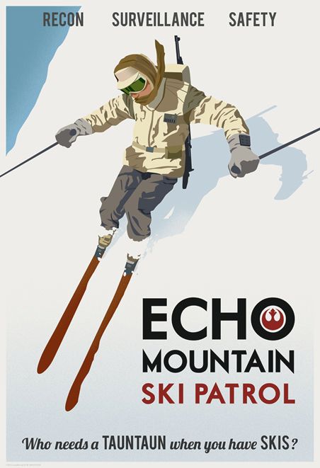 Star Wars Travel Posters Echo Mountain