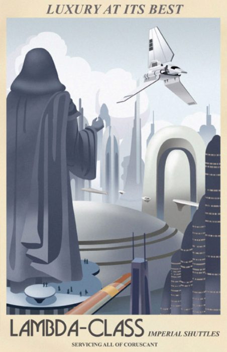 Star Wars Travel Posters Imperial Shuttles