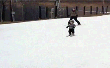 Funniest Kid GIFs Ever Skiing GIF