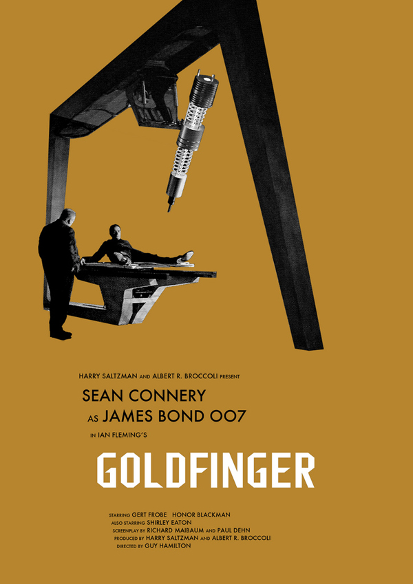 Amazing James Bond Movie Poster Art Goldfinger