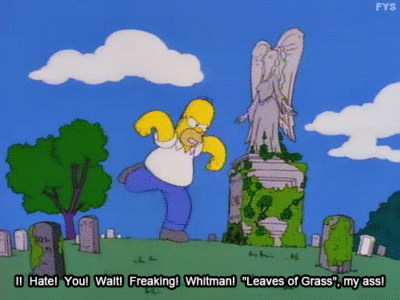 Homer Hates Walt Whitman Funniest Simpsons GIFs