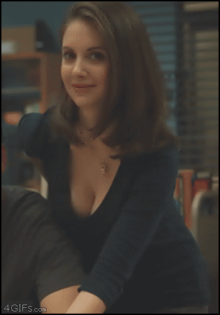 Alison Brie Cleavage GIF