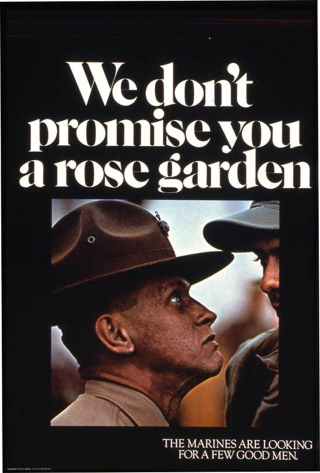 us marines recruitment posters propaganda rose garden 30 Incredible Vintage U.S. Marines Recruiting Posters
