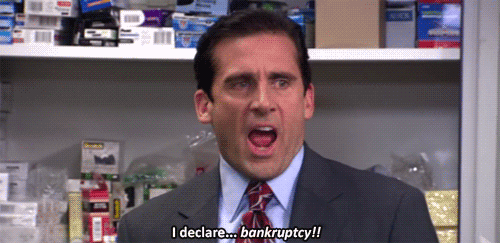 Michael Scott Declares Bankruptcy