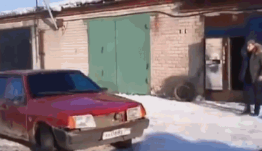 Insane Russia GIFs Car Problems