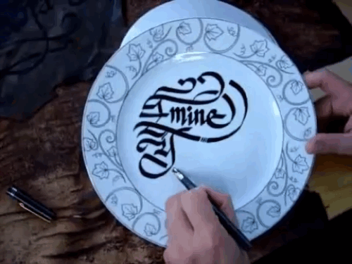 Plate Penmanship