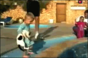 Throwing Cat In The Pool