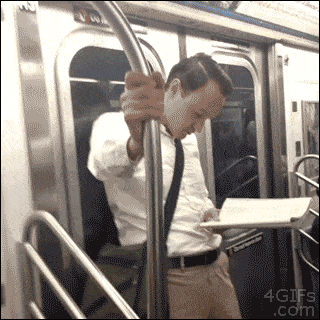 Awkward Subway Touching