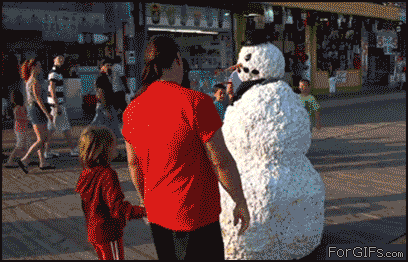 Snowman Practical Joke