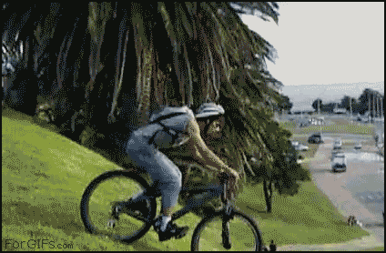 Biking Into Traffic Best Fail GIFs