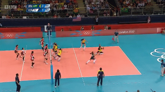Best Olympic GIFs Brazil Volleyball