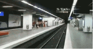Subway Platform Change Boss GIF