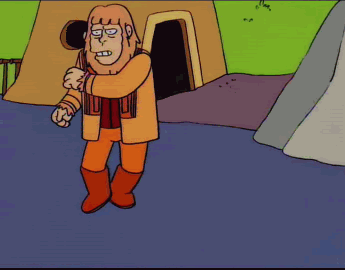 Best Simpsons GIFs Breakdancing Ape