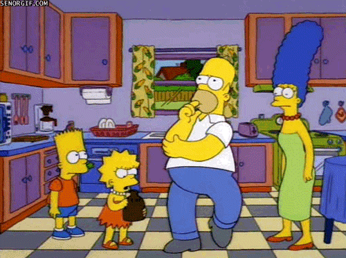 Simpsons Family Jug Hoedown GIF