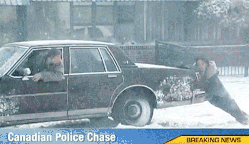Police Chase In Canada GIF