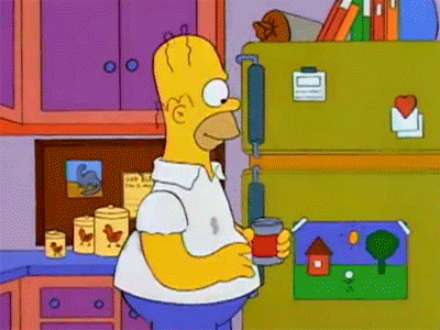 Bart Beer Prank on Homer GIF