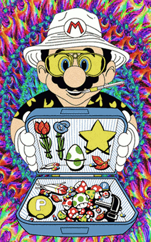 Fear And Loathing Super Mario GIF