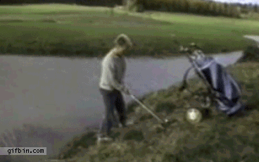 Golf Diving Fail