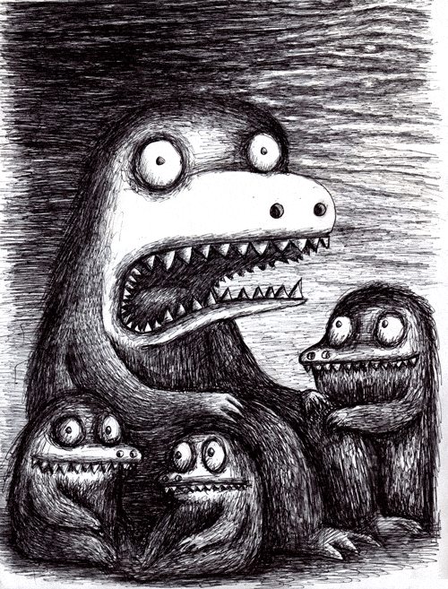 wigglegram-gifs-scared-monsters