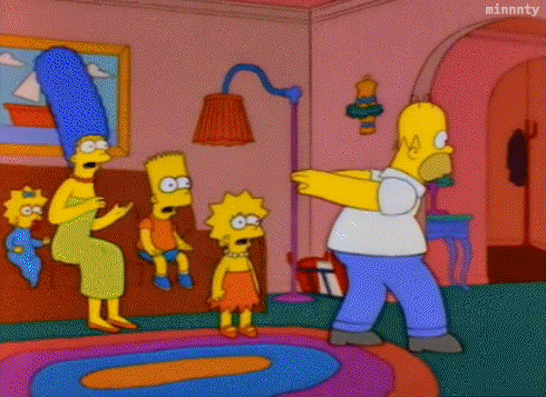 Homer Reenacts Conception Simpsons GIFs