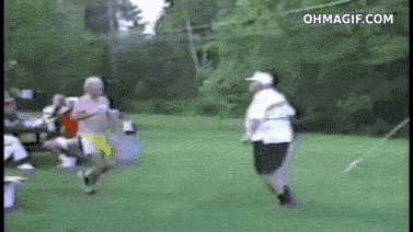 Chest Bump With A Fat Guy GIF