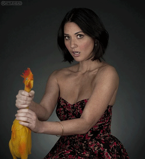 Olivia Munn Chicken GIF