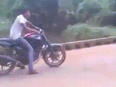 Motorcycle Wheelie Fail