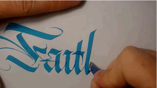 Penmanship Animated GIF Faith