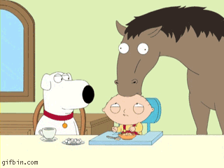 Horse Chews On Stewie's Head