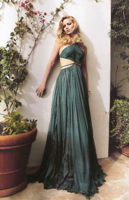 Jennifer Lawrence Pictures Green Dress