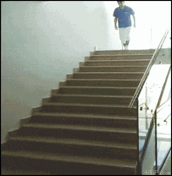 Going Down Stairs