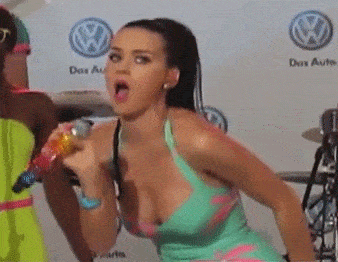 Katy Perry Works The Microphone GIF