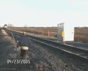 Close Call With A Train