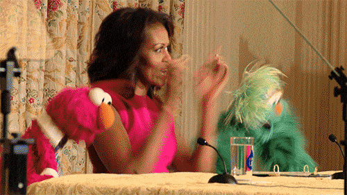 Michelle Obama And The Muppets