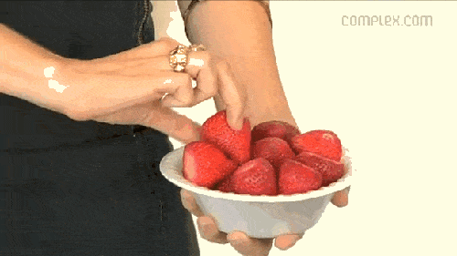 Eating Strawberries