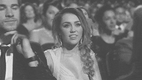 Black And White Miley Cyrus GIF