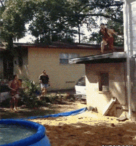 Jump Off The Roof Into A One Foot Pool