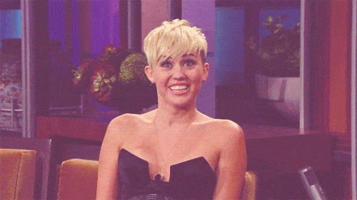 Miley Cyrus GIFs Smiling