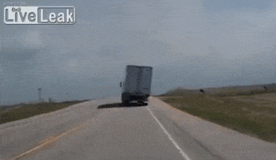 Truck Versus Wind