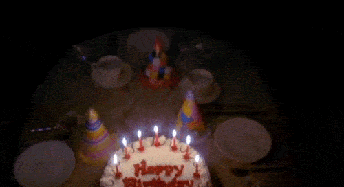 Ax Through Birthday Cake