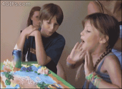Pushing Your Sisters Face Into The Cake