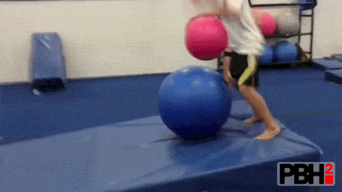 This Boy Who Tried To Jump At Exercise Ball