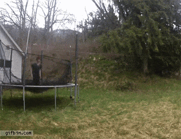 This Guy Failing At Trampoline Backflip