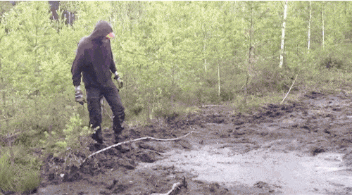 This Guy Jumping In Mud Puddle