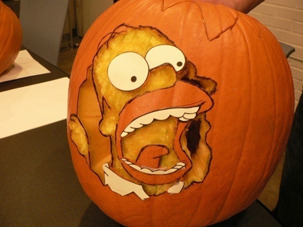 Homer Simpson Pumpkin